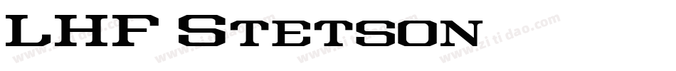 LHF Stetson字体转换